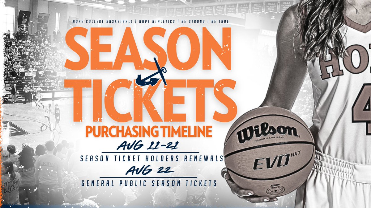 It's almost time to get an assist from the Hope College Ticket Office. #d3hoops