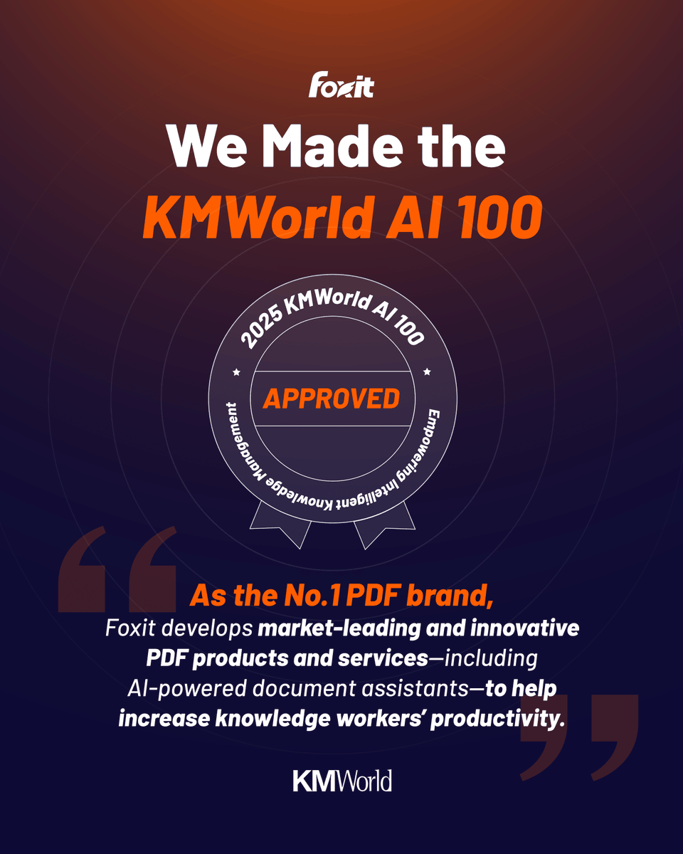 AI that turns documents into decisions.
🏆 Recognized by KMWorld for powering enterprise productivity.