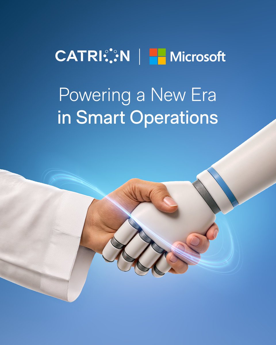 نرتقي بعملياتنا إلى مستوى جديد من الذكاء والكفاءة.
في كاتريون، نُوظّف منصة  Microsoft Power Platform 
لدفع النمو، وتمكين فرق العمل، وتسريع التحول الرقمي.

قصتنا اليوم تُروى ضمن قصص النجاح العالمية لمايكروسوفت.

🔗 microsoft.com/en/customers/s… 

Powering a new era of smart operations.