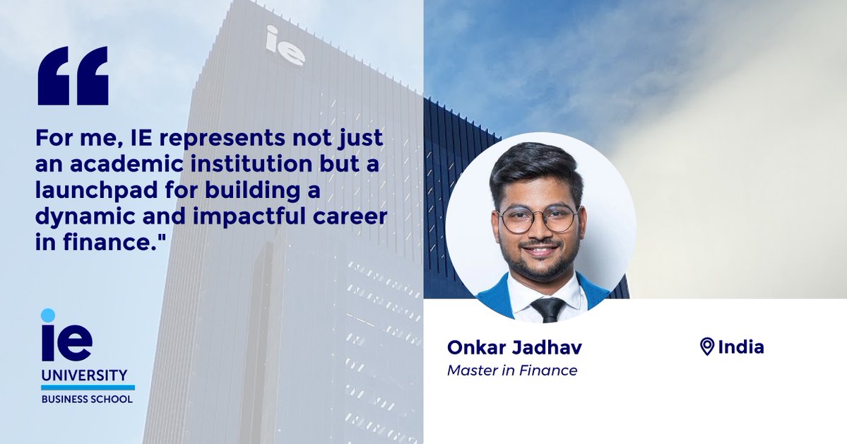 Chef. Cricketer. Risk Manager.

Onkar Jadhav’s journey to M&amp;A started far from Wall Street. Now, he's at IE Business School, mastering finance with purpose and global ambition.

Discover his path to the #NextBestYou: ie.edu/business-schoo…