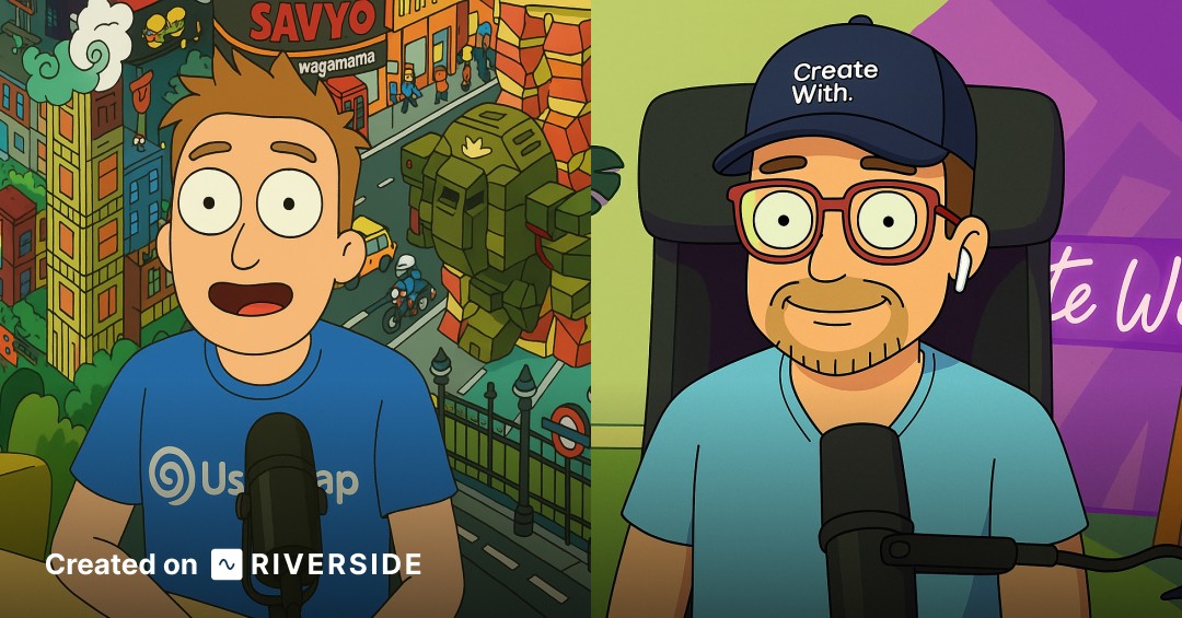 Kieran ⚡️ Building apps with AI + nocode 🦾 (@nocodelife) on Twitter photo Actual screengrab of me and <a href="/jamesdevonport/">James Devonport</a> recording the <a href="/CreateWithHQ/">Create With_</a> podcast just now. 😄 Actual screengrab of me and <a href="/jamesdevonport/">James Devonport</a> recording the <a href="/CreateWithHQ/">Create With_</a> podcast just now. 😄