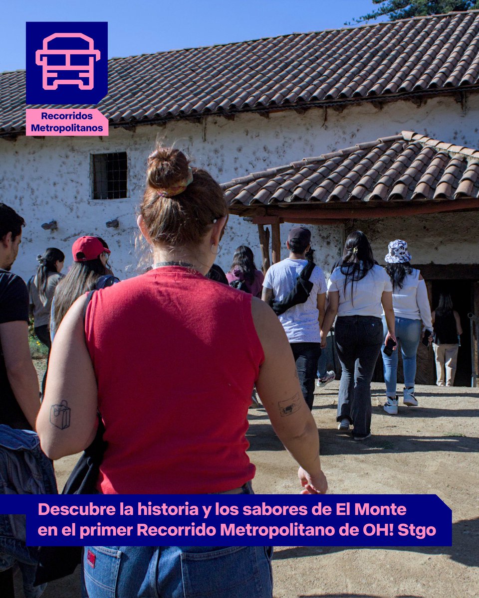 Descubre la historia y los sabores de la comuna de El Monte en el primer Recorrido Metropolitano de OH! Stgo. 🚍🍷🌿

Reserva tu cupo ahora: ohstgo.cl/recorridos-met…
Valor: $40.000 CLP - Incluye almuerzo, transporte y guías en cada espacio.

#RecorridosMetropolitanos