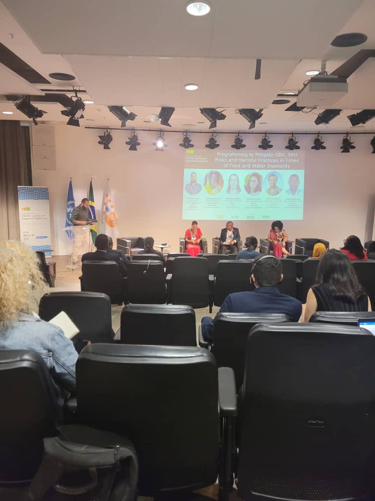 🇧🇷 At the 2025 Global Symposium on Climate Justice in Brazil, Mr. Maxim Murungweni our technical advisor joined a panel on GBV in climate crises.

He spotlighted our Drought Response Project with <a href="/UNFPAZambia/">UNFPA Zambia</a> bringing mobile clinics &amp; help desks to drought-hit communities.