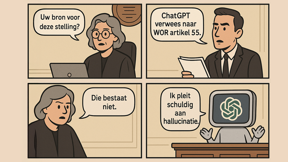 Ken jij WOR-artikel 55? Wij ook niet.

AI voorspelt antwoorden en verzint soms feiten. Dat kan leiden tot fouten die de OR geloofwaardigheid kosten.

Tips voor kritisch AI-gebruik lees je in de blog: bit.ly/45mcZ73

#OR #AI #medezeggenschap