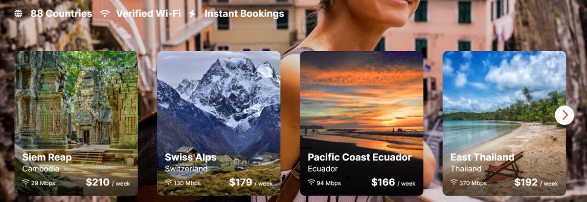 Exciting news! Nomad Stays is thrilled partner globally with Trusted Stay Partners now offering nomad-ready accommodations in 88 countries worldwide! Wi-Fi-connected stays with workspaces instantly on NomadStays.com #DigitalNomad #NomadStays #TravelSmart #digitalfirst