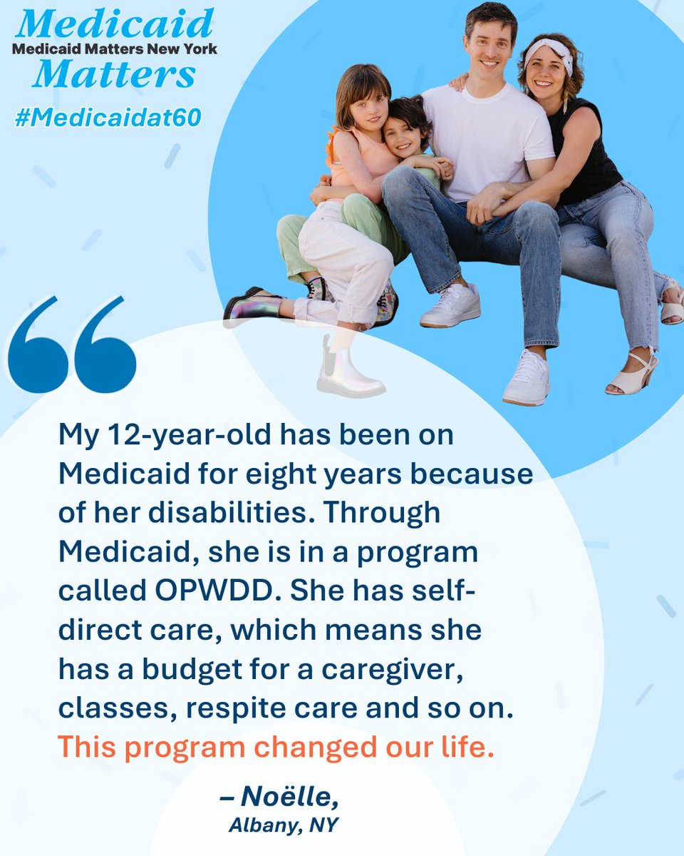 Medicaid Matters New York (@medicaidmtrsny) on Twitter photo As Medicaid turns 60, we celebrate the life changing opportunities it has provided to millions of New Yorkers like Noëlle and her family. <a href="/RepPaulTonko/">Paul Tonko</a> #Medicaidat60 #medicaidmatters
medicaidmattersny.org/wp-content/upl… As Medicaid turns 60, we celebrate the life changing opportunities it has provided to millions of New Yorkers like Noëlle and her family. <a href="/RepPaulTonko/">Paul Tonko</a> #Medicaidat60 #medicaidmatters
medicaidmattersny.org/wp-content/upl…