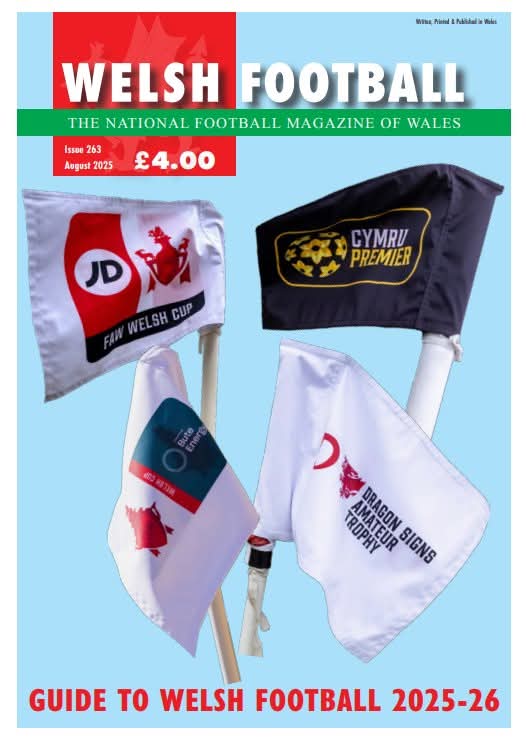 It's good to report that the Guide to Welsh Football 2025-26 is in production, available next week. 
Surely indispensable for followers of football in Wales? Please support independent publishing.