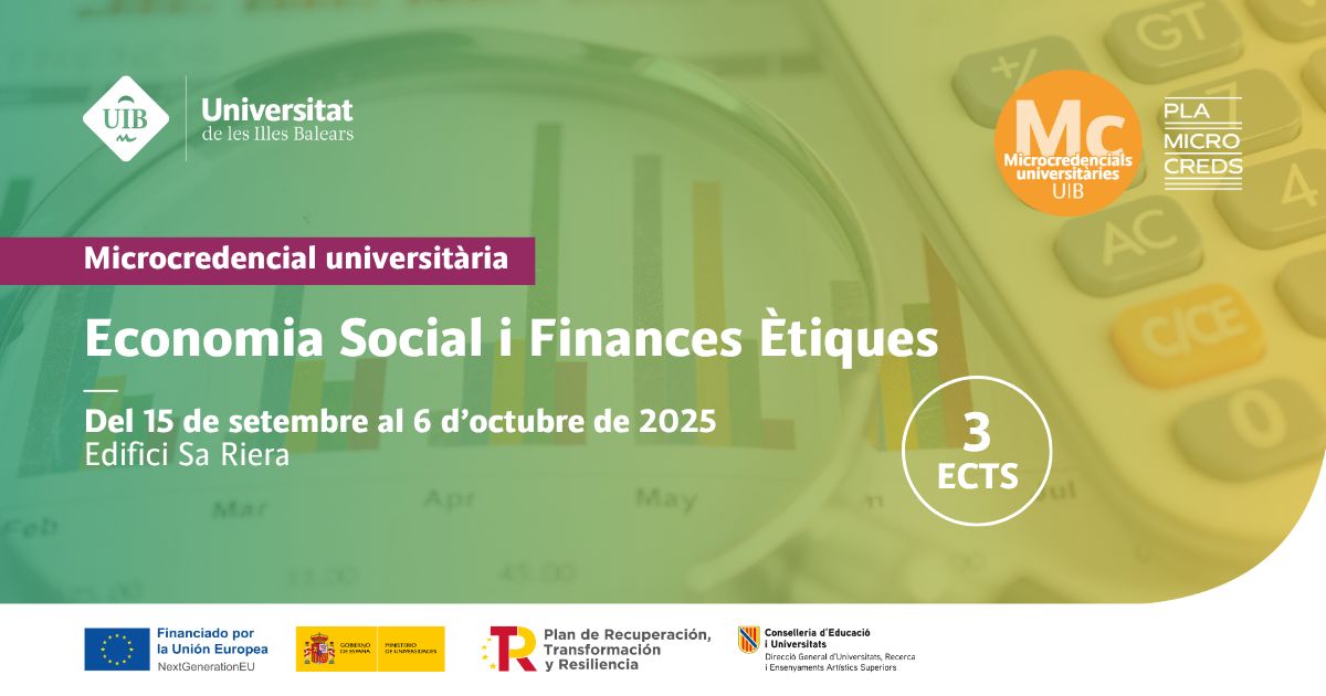 Si t'interessa l’adquisició de competències relacionades amb l’anàlisi crítica del model econòmic actual i el coneixement dels principis i valors de l’ESS, t'animam a que et matriculis a la microcredencial sobre Economia Social i Finances Ètiques.

Info: fiarebancaetica.coop/ca/articolo/mi…