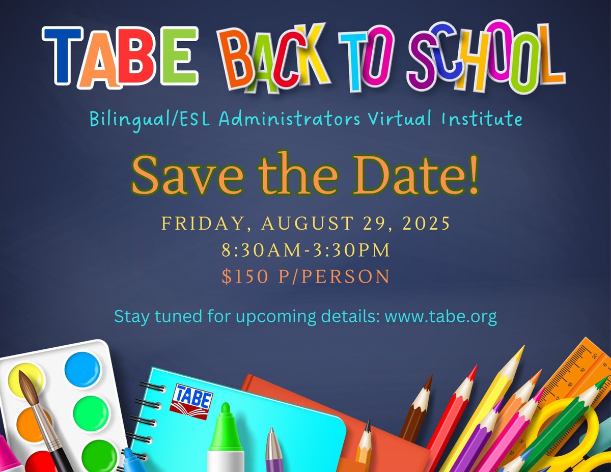 Join us for a day packed with insights and connections, crafted for administrators leading #bilingual and #ESL initiatives. Engage with peers statewide and gain expert advice on launching the year with confidence to boost outcomes for your EB students! apps.esc1.net/ProfessionalDe…