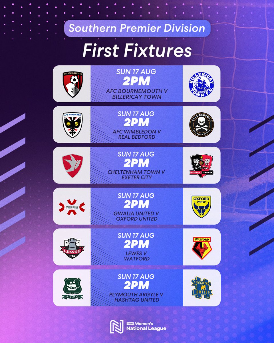 The Southern Premier Division returns ✨

Which game are you most excited for?

#FAWNL