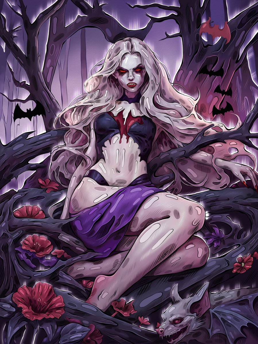 VAMPIRELLA

She goes hunting at an hour when the world is plunged into silence.Her skin is pale like moonlight, and her movements are silent and graceful.She enjoys the fear of her victims, because every touch brings cold and portends death.

🦇4/14 
🦇15 XTZ

DETAILS + LINK🫀