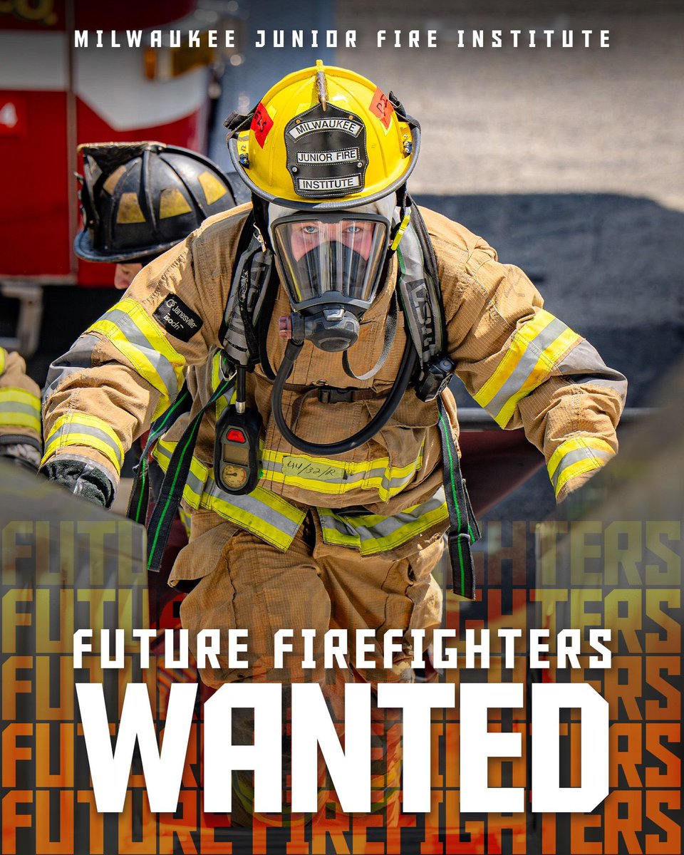 Milwaukee Junior Fire Institute (@mkejfi) on Twitter photo π₯ Future #firefighters wanted π₯
JFI is more than just a program; it's an opportunity for our <a href="/MilFireDept/">Milwaukee FD</a> #volunteers to train the next generation of #MKE #heroes π
All you need is a good attitude and an open mind.
What are you waiting for?
π mkejfi.com π₯ Future #firefighters wanted π₯
JFI is more than just a program; it's an opportunity for our <a href="/MilFireDept/">Milwaukee FD</a> #volunteers to train the next generation of #MKE #heroes π
All you need is a good attitude and an open mind.
What are you waiting for?
π mkejfi.com