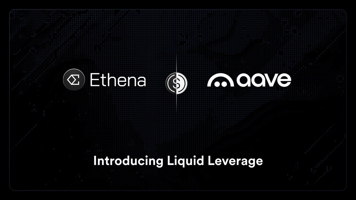 Introducing Liquid Leverage, a new Ethena integration on money markets enabled by partners, launching first on <a href="/aave/">Aave</a> 👻

Users can now deposit 50% sUSDe &amp; 50% USDe into Aave and earn promotional rewards for USDe (currently ~12% APY), in addition to the normal USDe lending rate