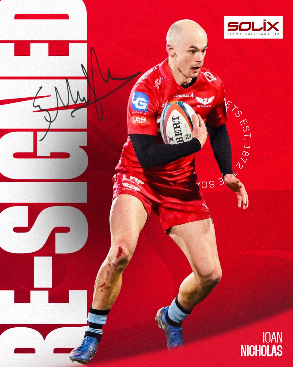 10 years and counting 🔒

✍️ Ioan Nicholas extends his stay at the Scarlets

10 mlynedd, a mwy i ddod o hyd!

#YmaOHyd