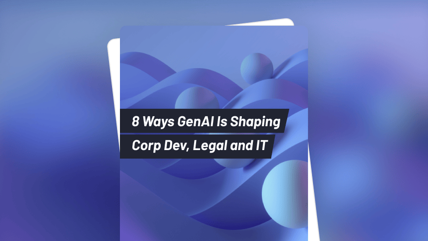 Intralinks's tweet photo. #GenAI is changing the way deals get done. #Legal #corpdev &amp; IT teams are integrating #AI in their daily workflows—accelerating diligence, surfacing insights &amp; unlocking time for high-impact decisions. 
Explore 8 ways GenAI is driving smarter, faster #MnA. https://t.co/OFj5J0eX8u https://t.co/3zexSETcNg