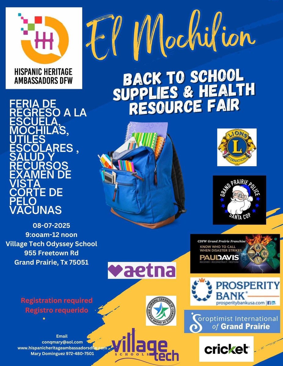 Here are more upcoming community events to help students and parents kick off the school year with a bang! <a href="/SeagovilleVT/">Seagoville Vertical Team</a> <a href="/Region1DISD/">Dallas ISD Region I</a>