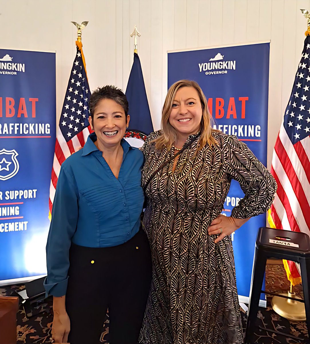 Sen. Emily Jordan is working with <a href="/GovernorVA/">Governor Glenn Youngkin</a> to end #HumanTrafficking!  Visit dhs.gov/bluecampaign to learn more