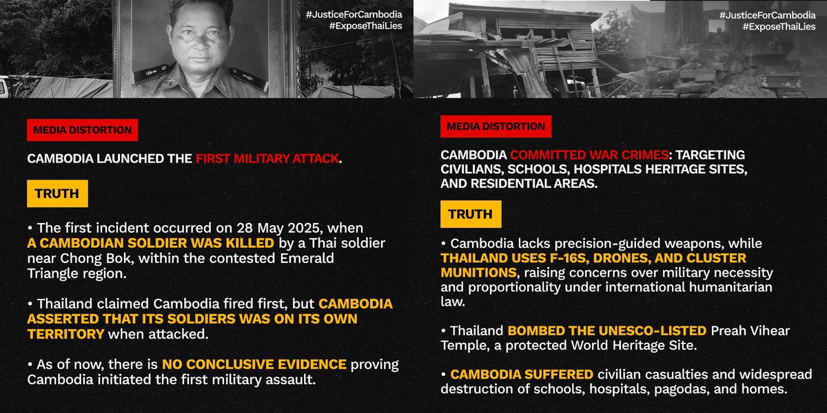 BormeiO2's tweet image. All Thai medias use tactic “FAKE IT UNTIL YOU MAKE IT.” If you trust Thai medias your critical thinking is questionable 👏🏼

#ExposeThailandLies 
#TruthForCambodia