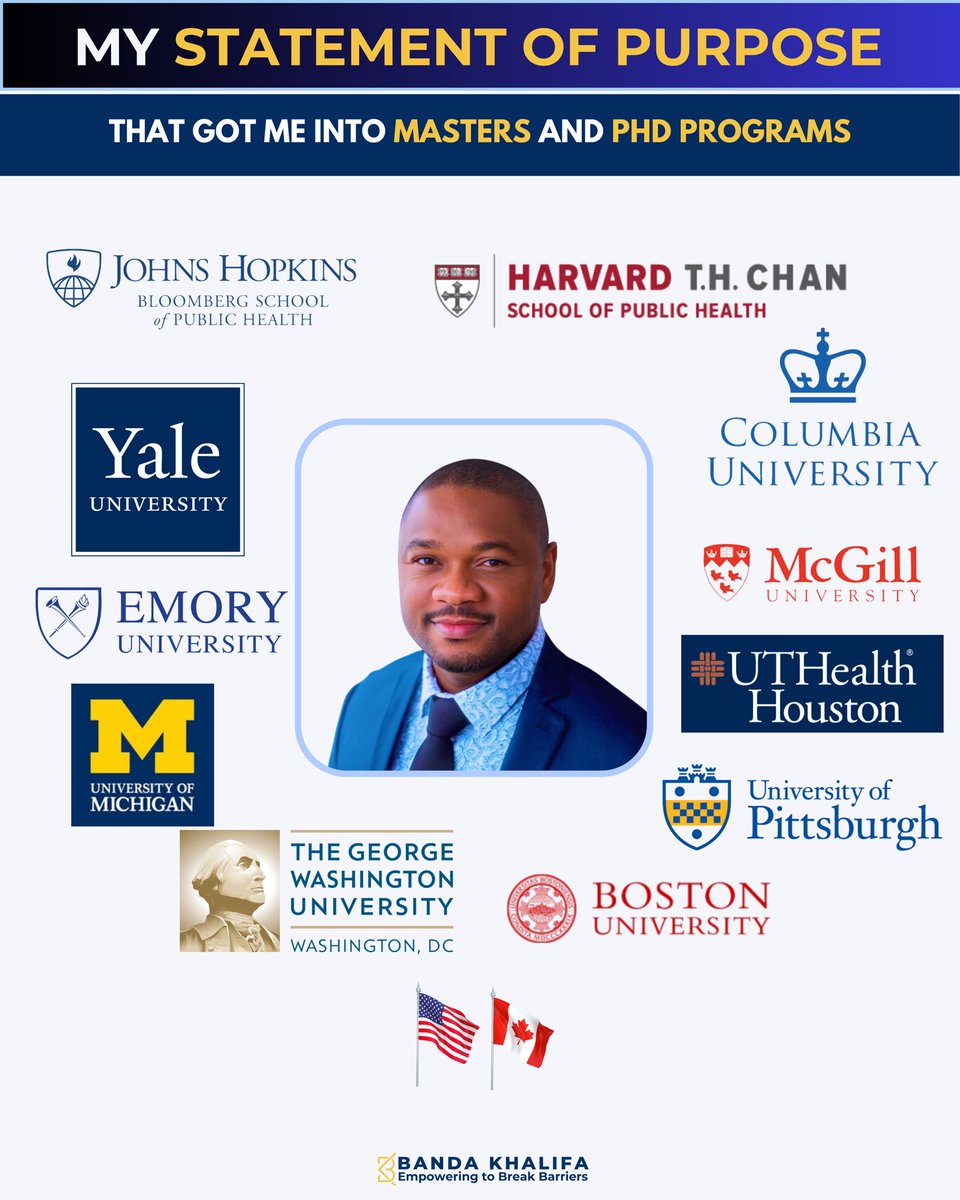 I got admitted into every school on this list with over $1 million in total scholarships (Masters &amp; PhD)… Here is my personal statement (in case you missed it)

What made the difference in my application is the statement of purpose……

→ Not the fancy formatting. 

→ Not a