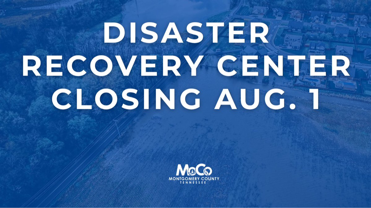 FEMA Disaster Recovery Center in Montgomery County to close August 1

READ MORE➡️ montgomerytn.gov/article/id/371
