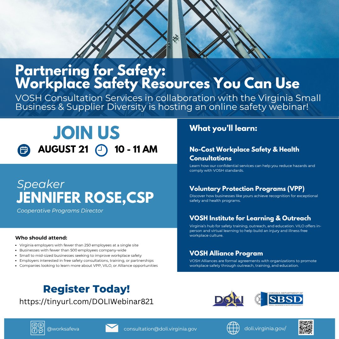 VA Dept. of Small Business and Supplier Diversity (@virginiasbsd) on Twitter photo Sign up today at conta.cc/4fggWxx Sign up today at conta.cc/4fggWxx