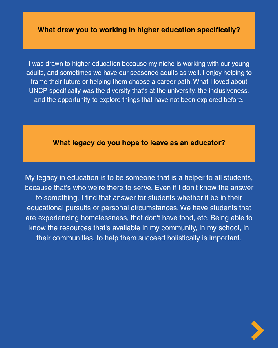 CREED_NC's tweet image. One of our incredible 2025 Educators of the Year is Dr. Mecca K. Terry, a lecturer at UNC Pembroke. We are excited to share more about Mecca, her work, and what educating in color means to her! #TeachingInColor