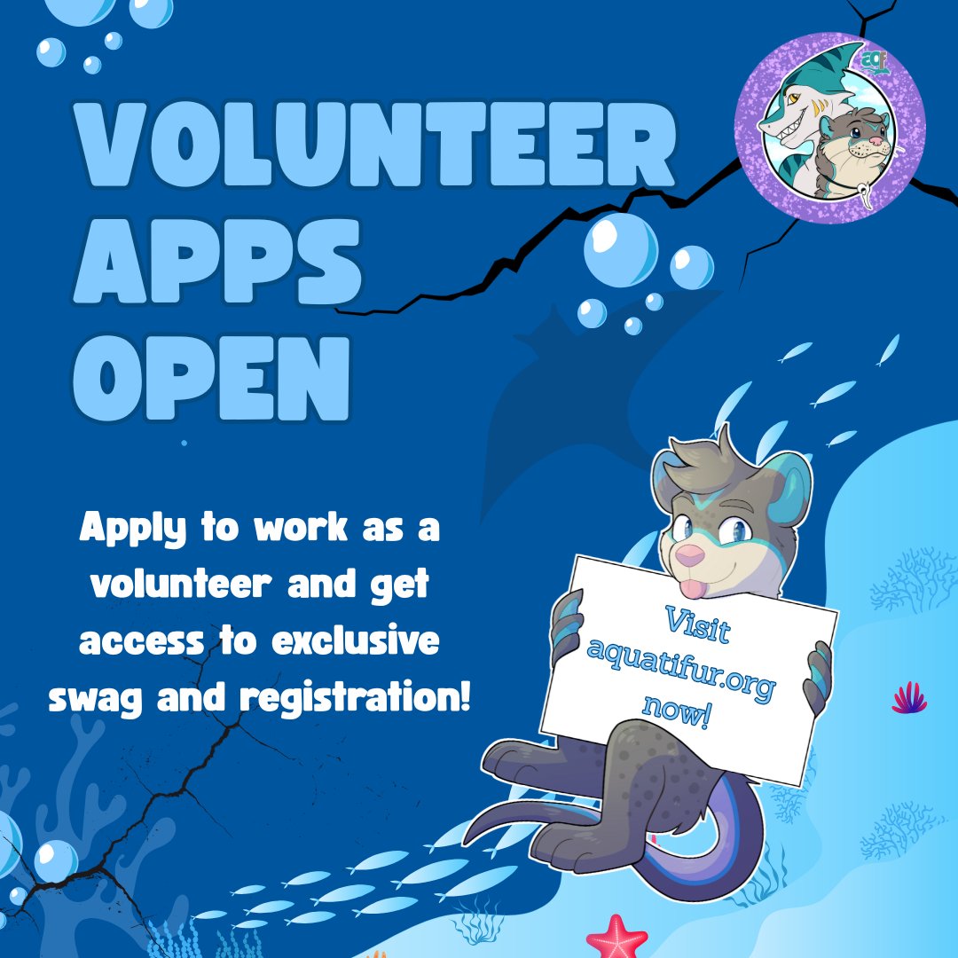 AquatiFur (@aquatifur) on Twitter photo Want to help with all the fun? Our volunteer applications are open! We're looking for all departments (including social media!!!)
๐๐
๐๏ธ: <a href="/TickoutsArt/">Tickout (moved to bsky)</a> Want to help with all the fun? Our volunteer applications are open! We're looking for all departments (including social media!!!)
๐๐
๐๏ธ: <a href="/TickoutsArt/">Tickout (moved to bsky)</a>