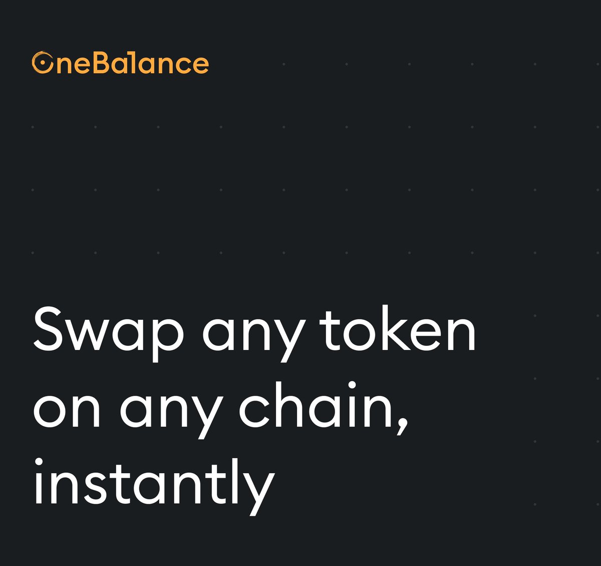 Traditional Web3 users normally:

🔶️Manage separate wallets/balances per chain
🔶️Acquire native tokens like ETH, SOL, etc. for gas
🔶️Manually bridge assets between networks
🔶️Constantly switch networks in wallets/dAp

But did you know that with "one balance"  you can