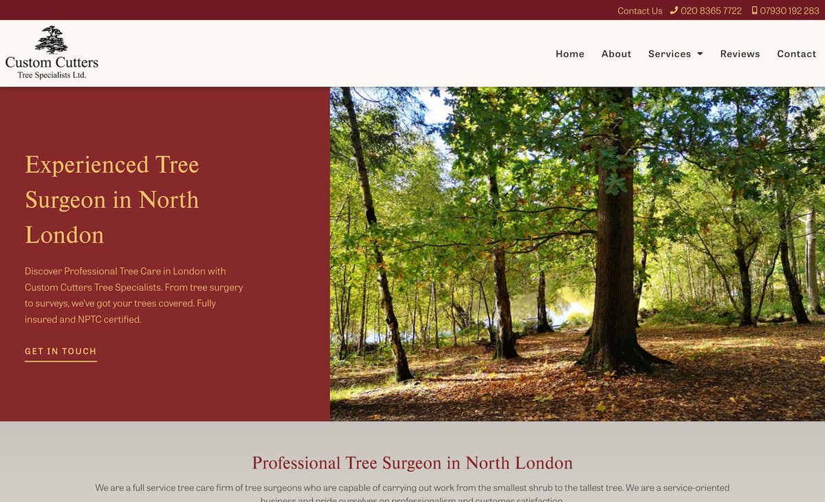 websurl's tweet image. New #Site on our #Gallery : Custom Cutters Tree Specialist Ltd  
by Wingnut Websites
websurl.com/website/2814/c…

#customcutters #treeandshrubplanting #treeremoval #treedismantling #HazardAssessment #stumpgrinding #treepruning #hedging #treepruning #treespecialists #treesurgeon