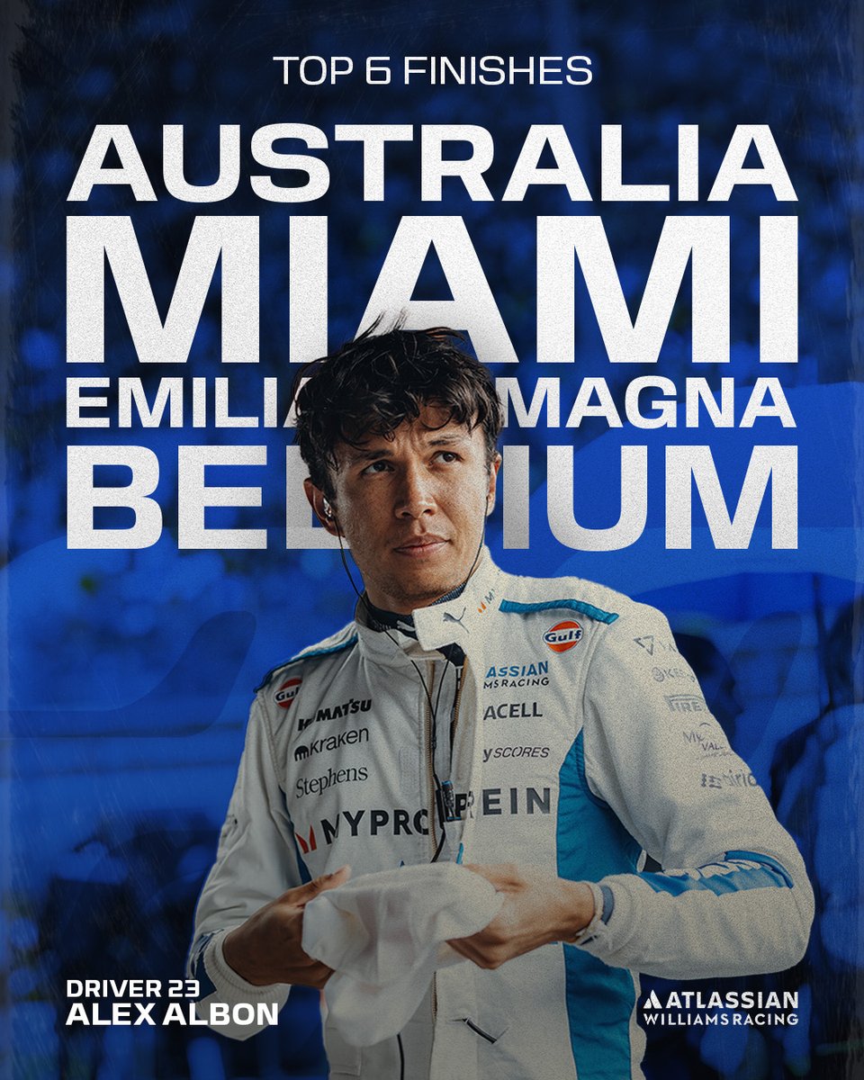 An excellent season so far for Albono 👏  

🇦🇺 P5 
🇺🇸 P5 
🇮🇹 P5 
🇧🇪 P6