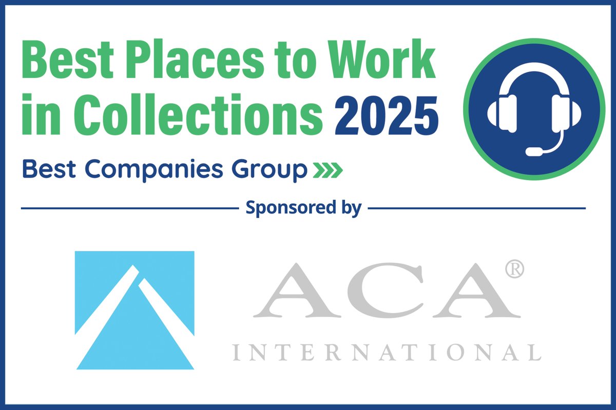 C System has been recognized as one of the 2025 Best Places to Work in Collections!  Read our blog: loom.ly/ZxI3BVA
See the full winners list
loom.ly/OzQAxNE

#ICSystem #BestPlacesToWorkInCollections
