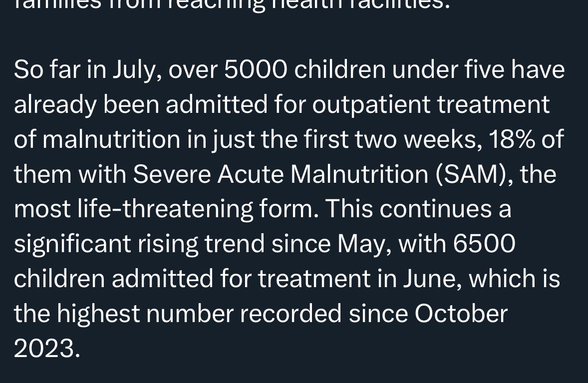 HOW WERE THEY MALNOURISHED IN OCTOBER OF 2023 WHEN THE WAR WAS 3 WEEKS OLD???????????