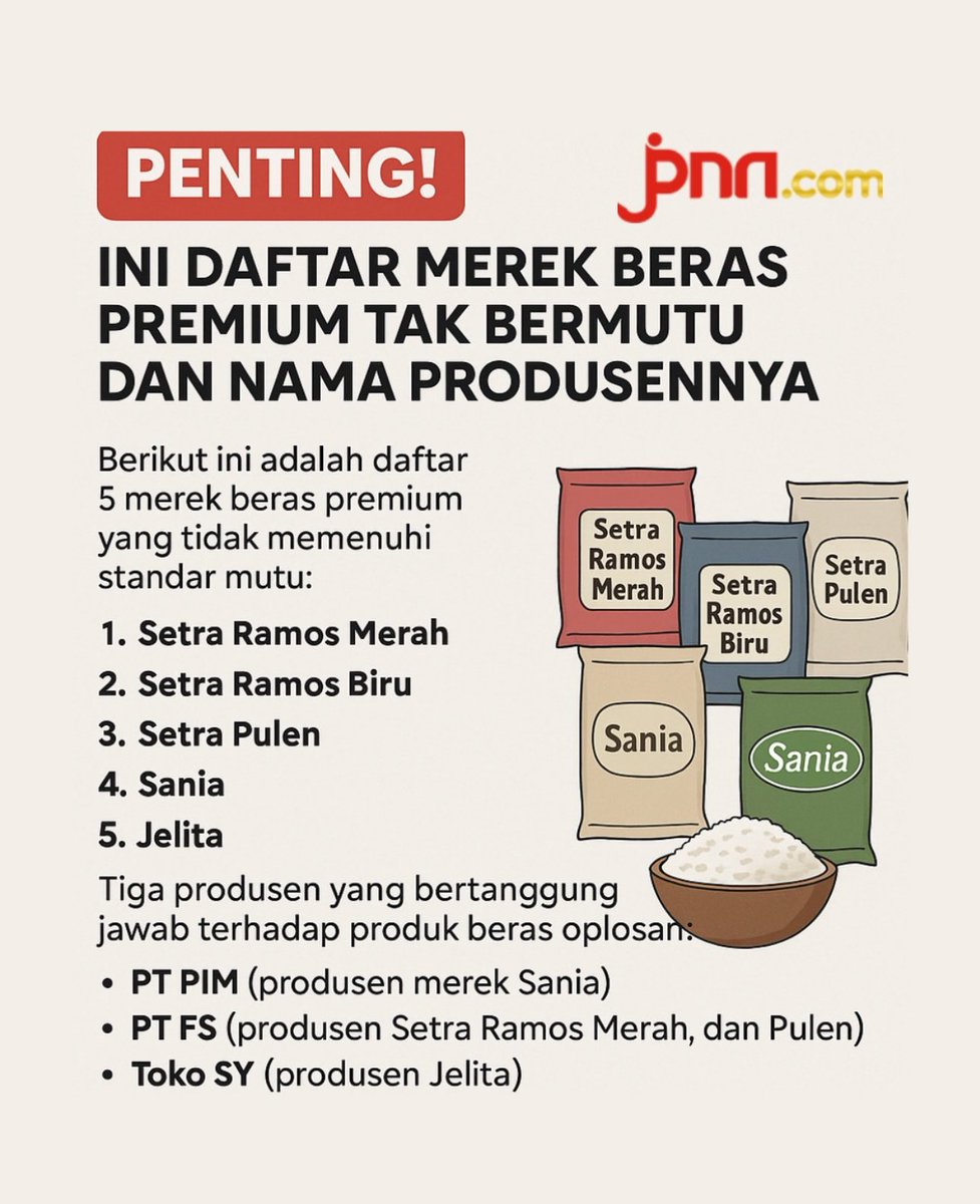 Jangan beli beras beras ini ya