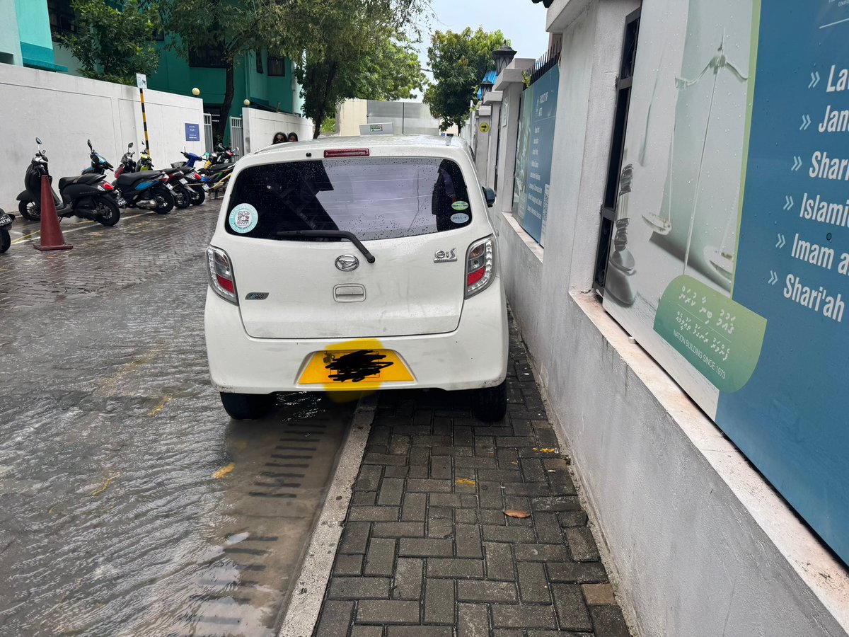 I am just trying to get into MNU: now I have to step into flooded streets because someone decided the sidewalk is their parking spot. We don’t just need better infrastructure, we need to build better people.