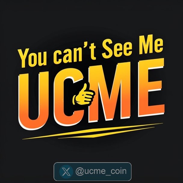 ucme_coin's tweet photo. @TheCryptoLark $UCME was launched and forgotten… because nobody could see it.  
But now the fog has cleared. 👀  
Solana's stealthiest meme coin is back.

💲YOU CAN NOT SEE ME!

CA: CYcvZi3byke9cTiCLm7sLD5FYaf3JqWwNJr43y2opump

#ucme #ucmecoin #pumpfun #Pumpfunmeme #dexscreener #NeverGiveUp https://t.co/9wdVf26phE