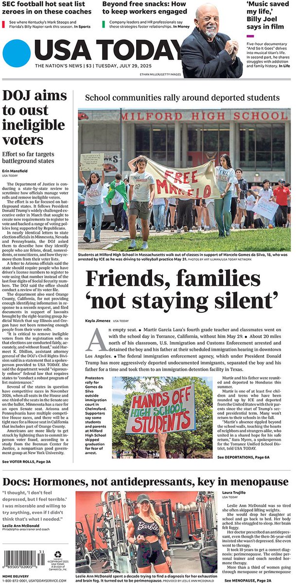 In Tuesday’s paper:

ICE deported teenagers and children in immigration raids. Here are their stories. bit.ly/44QeQRs