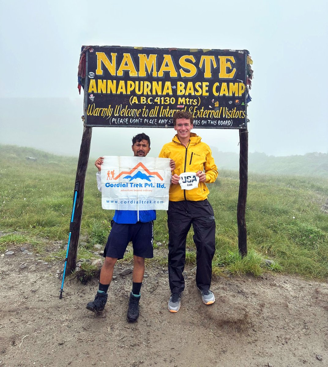 Namaste and Warm Greetings from Annapurna Base Camp, Nepal. 🙏

Despite the downpour and challenging trails, we  maintained the resilience and pushed through. This shared adventure is another one for the books. Congratulations are in order. 👏👏

#Trek | #TheHimalayas | #Nepal