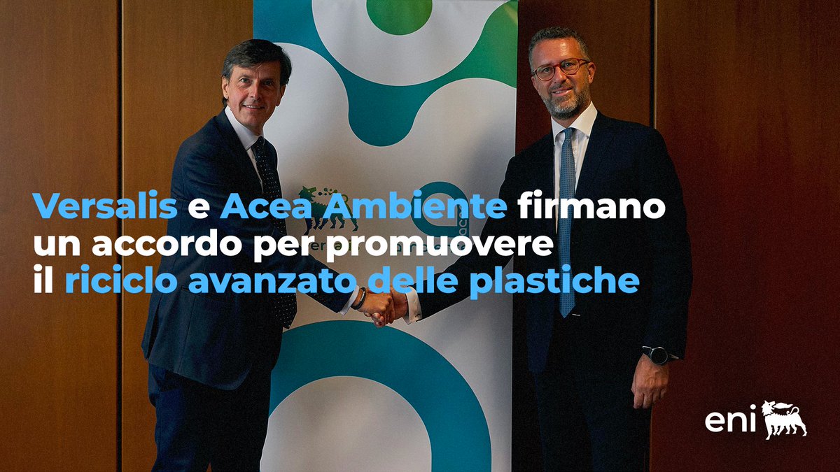 eni (@eni) on Twitter photo Competenze industriali e tecnologiche unite per dare più valore ai rifiuti plastici. Con Acea Ambiente, società di <a href="/AceaGruppo/">Acea Gruppo</a>, #Versalis punta a costruire filiere sostenibili per rafforzare l’economia circolare e contribuire a un futuro a basse emissioni
bit.ly/476nXPf Competenze industriali e tecnologiche unite per dare più valore ai rifiuti plastici. Con Acea Ambiente, società di <a href="/AceaGruppo/">Acea Gruppo</a>, #Versalis punta a costruire filiere sostenibili per rafforzare l’economia circolare e contribuire a un futuro a basse emissioni
bit.ly/476nXPf
