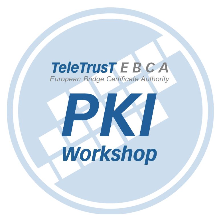 VERANSTALTUNGSANKÜNDIGUNG

TeleTrusT European Bridge CA:
10. "PKI-Workshop" am 18.09.2025 in Berlin

Praxisberichte und Zukunftstrends, S/MIME-Standardisierung, S/MIME 4.0, PQC-PKI, PKI in neuen Anwendungsbereichen

Programm und Anmeldung: teletrust.de/veranstaltunge…