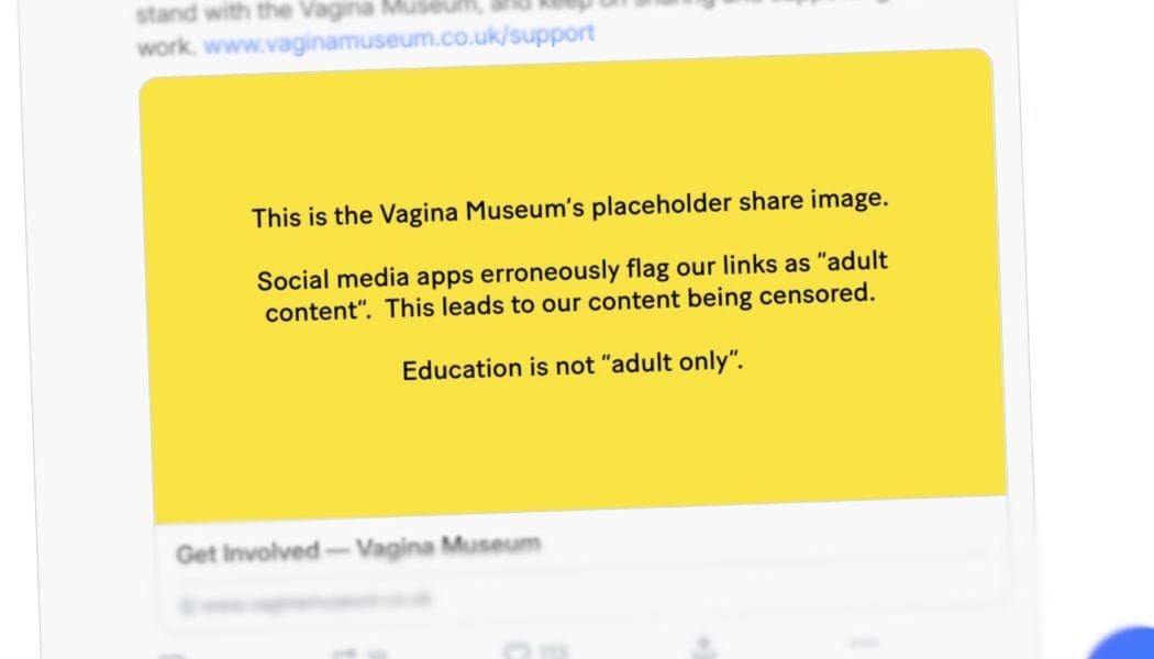 News |  Vagina Museum alters website to avoid platform blocks

museumsandheritage.com/advisor/posts/…