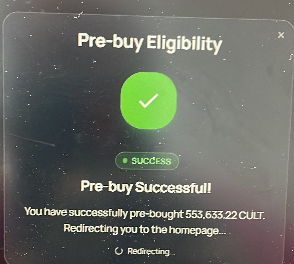 Diamond hand here. Got pre buy access on <a href="/cultdottrade/">CULT</a> 

All I did was hold. Diamond hands will make money on monad mainnet.