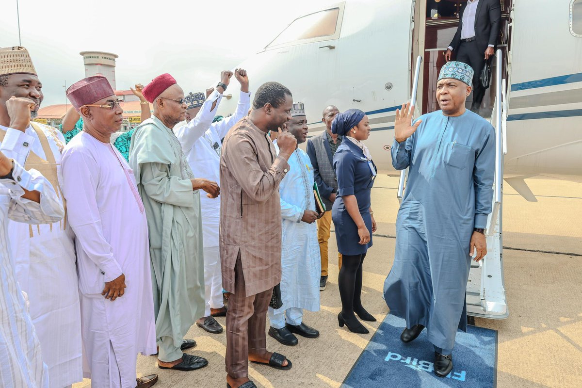 bukolasaraki's tweet photo. Touchdown Ilorin! 

Always good to be back at home in Kwara! https://t.co/eOPbq74P3m
