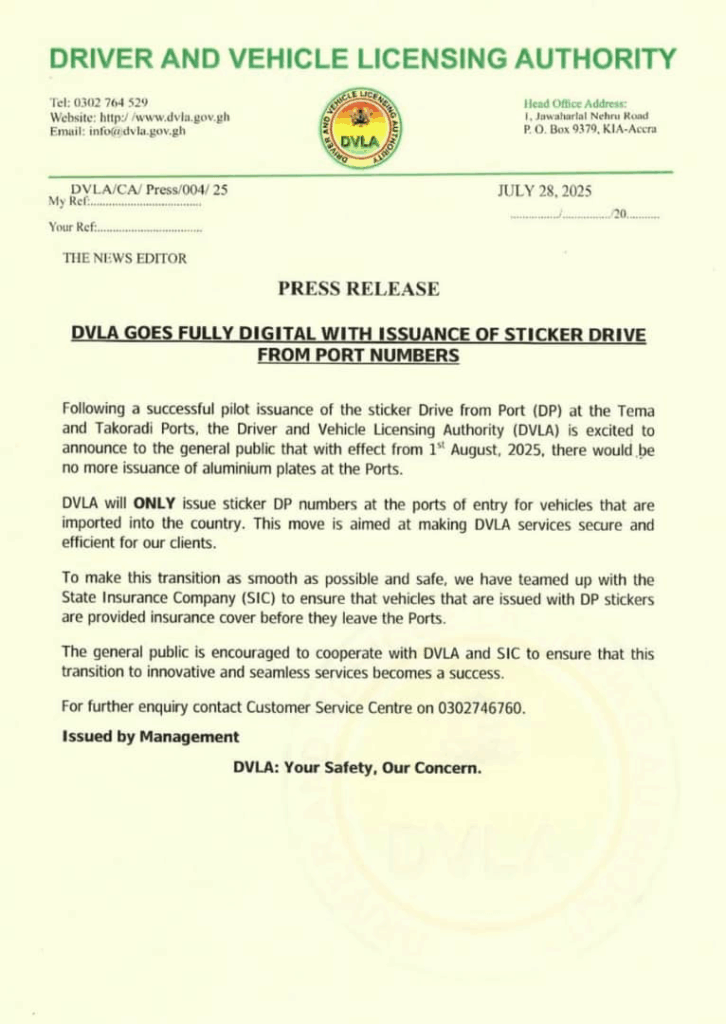 From August 1, the Driver and Vehicle Licensing Authority (DVLA) will issue sticker-only ‘Drive from Port’ numbers — no more physical plates at the port.

#ChannelOneNews