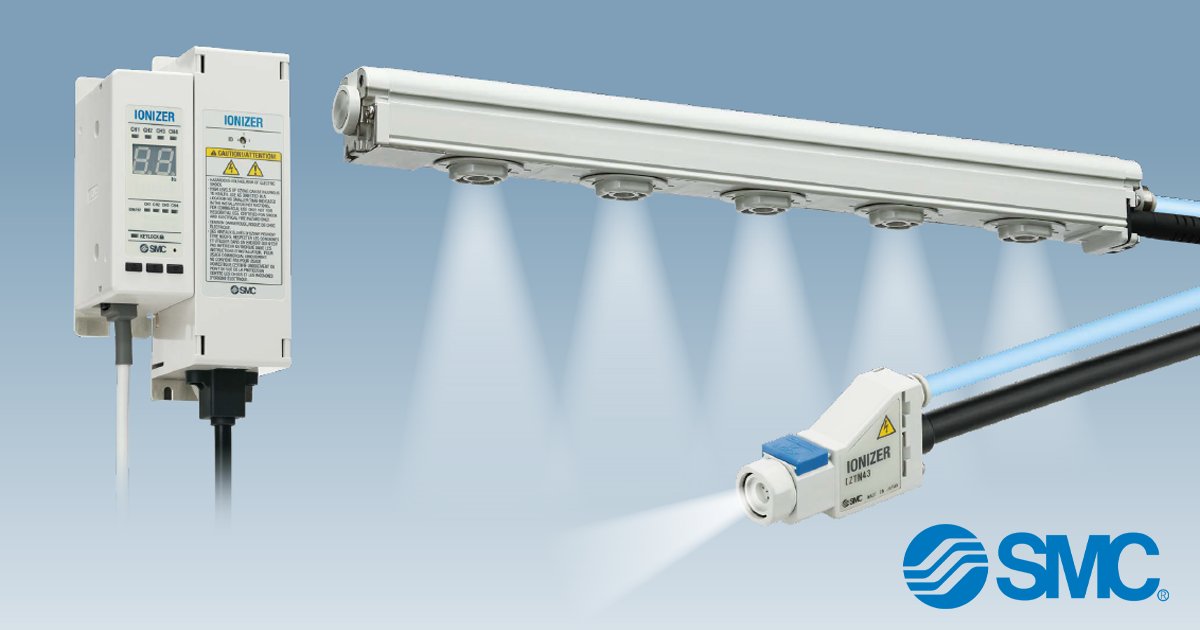 SMCCorporation's tweet photo. Bar #ionizers apply a curtain of #static #neutralizing ions up to 2500mm wide for large treatment areas. IZS models integrate a bar, controls, and high voltage power supply into one package.
Check our more info https://t.co/b1RwDyFFfE https://t.co/PzXZMGqmEt