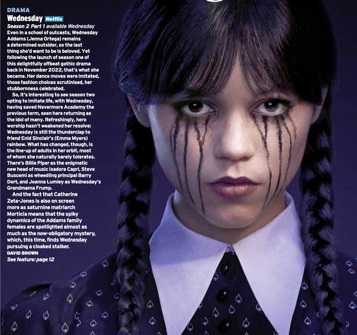 David Brown (@mrdavidebrown) on Twitter photo Wednesday is a dark academia delight, and season 2 is my pick of the week in the new issue of <a href="/RadioTimes/">Radio Times</a> #Wednesday Wednesday is a dark academia delight, and season 2 is my pick of the week in the new issue of <a href="/RadioTimes/">Radio Times</a> #Wednesday