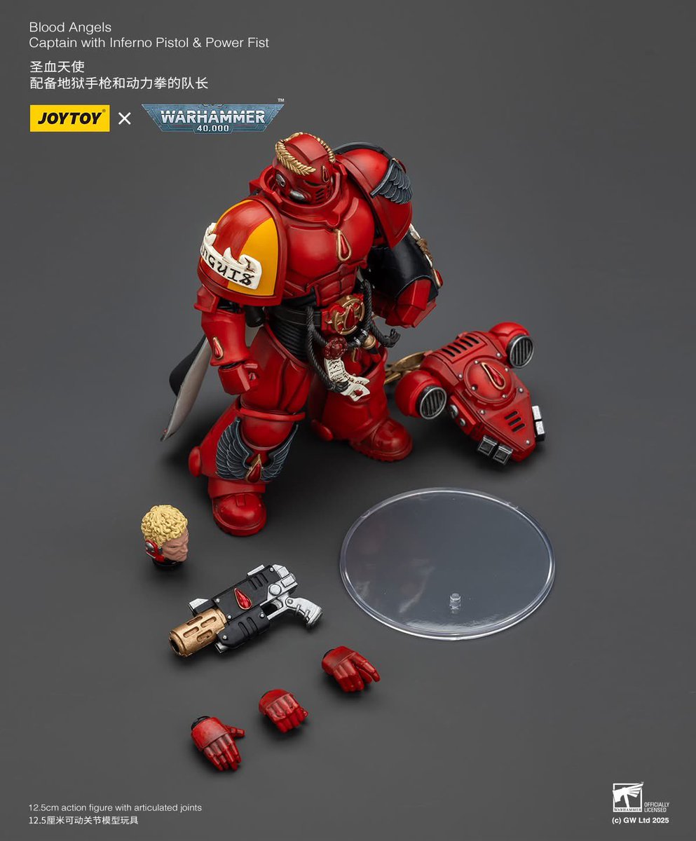 Blood Angels Captain with Inferno Pistol and Power Fist