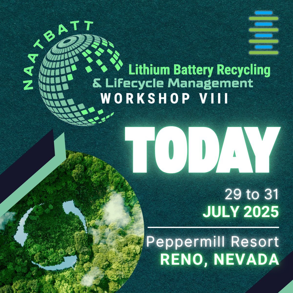 Today is the 𝗡𝗔𝗔𝗧𝗕𝗮𝘁𝘁'𝘀 𝗟𝗶𝘁𝗵𝗶𝘂𝗺 𝗕𝗮𝘁𝘁𝗲𝗿𝘆 𝗥𝗲𝗰𝘆𝗰𝗹𝗶𝗻𝗴 𝗪𝗼𝗿𝗸𝘀𝗵𝗼𝗽 𝗩𝗜𝗜𝗜
Join the discussion: naatbatt.org/join-a-committ… 
#BatteryRecycling #NAATBatt