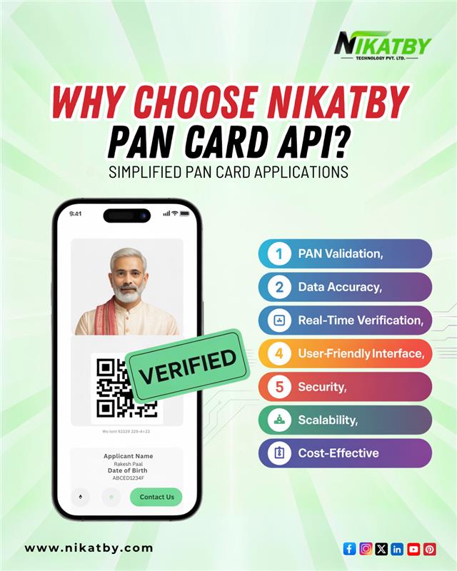 nikatby's tweet image. Get instant PAN card issuance with API-powered services! Our PAN Card API automates applications and ensures secure verification. Say goodbye to paperwork!
✅ Learn more: nikatby.com
#Nikatby #PANVerificationAPI #KYCProcess #DigitalKYC #FraudPrevention