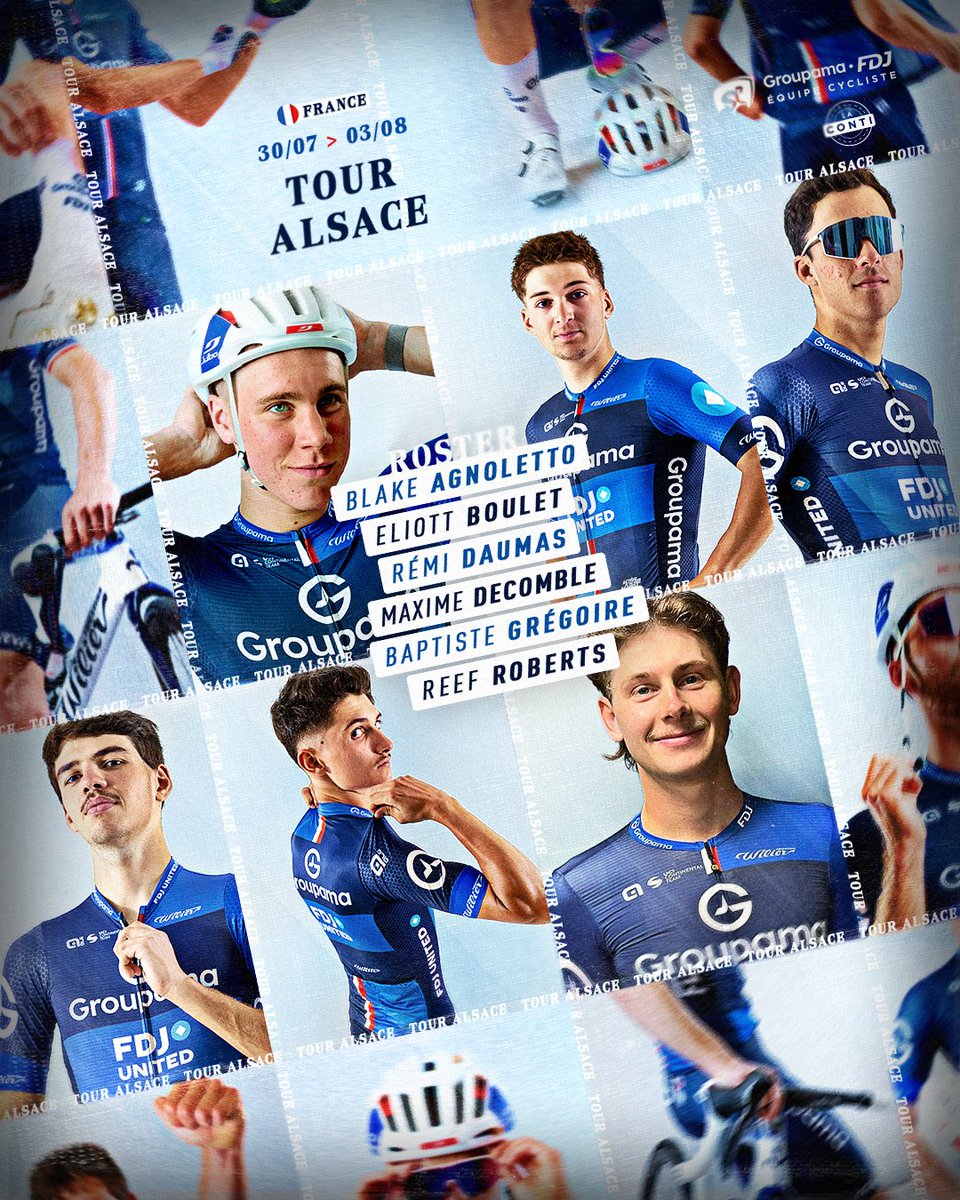 La Conti Groupama-FDJ (@groupamafdj_ct) on Twitter photo Demain, notre équipe prendra le départ du <a href="/TourAlsaceOFF/">Tour Alsace</a> pour cinq étapes dont deux superbes arrivées à La Planche des Belles Filles et au Champ du Feu. 🏔
It's time for #TourAlsace2025 starting tomorrow for 🖐 days of racing including two summit finishes. Demain, notre équipe prendra le départ du <a href="/TourAlsaceOFF/">Tour Alsace</a> pour cinq étapes dont deux superbes arrivées à La Planche des Belles Filles et au Champ du Feu. 🏔
It's time for #TourAlsace2025 starting tomorrow for 🖐 days of racing including two summit finishes.