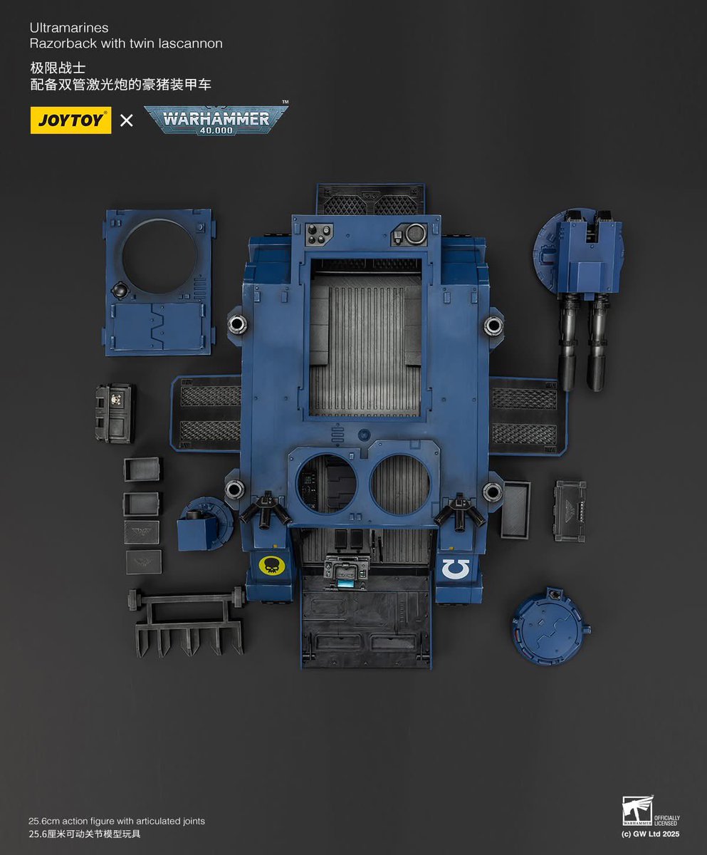 Ultramarines Razorback with Twin  Lascannon